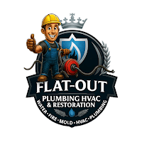 Flat-Out Plumbing HVAC & Restoration logo